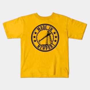 Made in Newport Wales, ransporter Bridge Kids T-Shirt